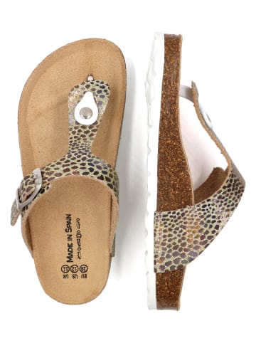 billowy Japonki w kolorze złoto-brązowym