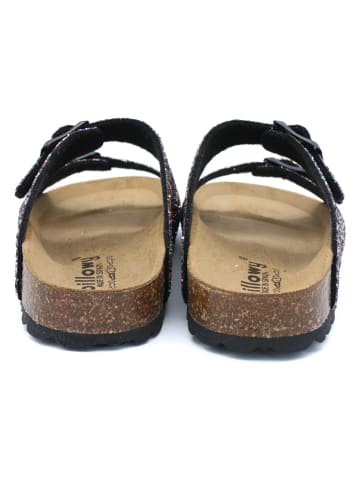 billowy Slippers zwart/meerkleurig