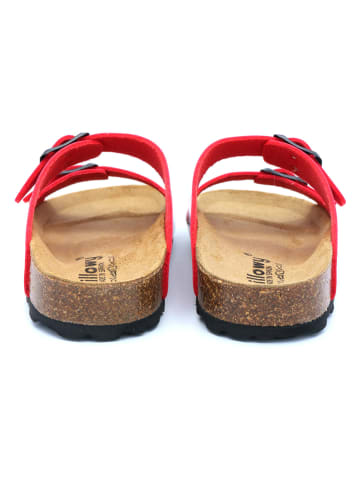 billowy Klapki w kolorze czerwonym