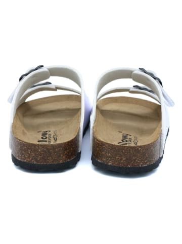 billowy Klapki w kolorze białym