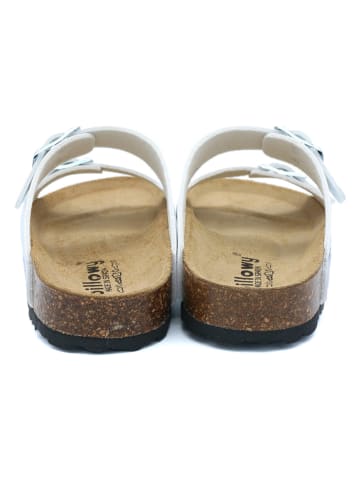 billowy Klapki w kolorze srebrnym