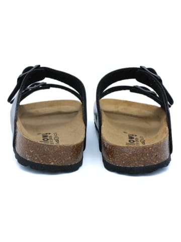 billowy Pantoletten in Schwarz