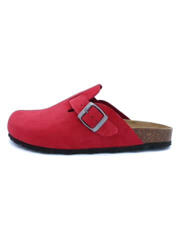 billowy Leren clogs rood
