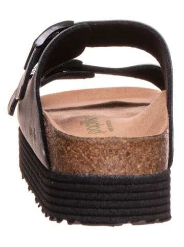 Papillio Pantoletten "Arizona grooved" in Schwarz