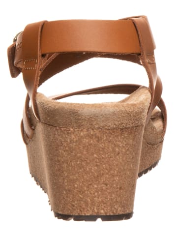 Papillio Leder-Sandalen "Sybil" in Hellbraun