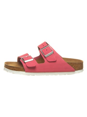 Birkenstock Leren slippers "Arizona" roze - wijdte S
