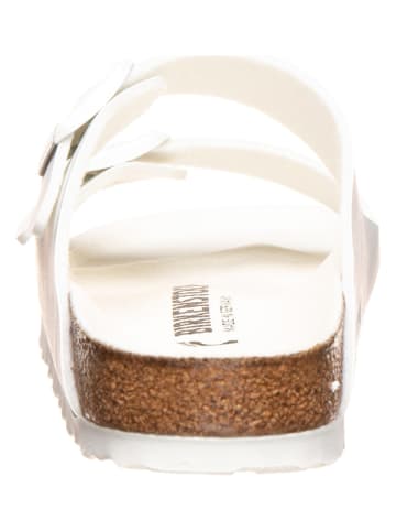 Birkenstock Slippers "Arizona" wit - wijdte S
