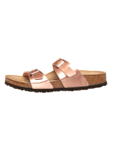 Birkenstock Klapki "Sydney" w kolorze różowozłotym