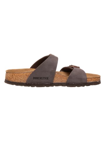 Birkenstock Pantoletten "Sydney" in Braun - Weite S