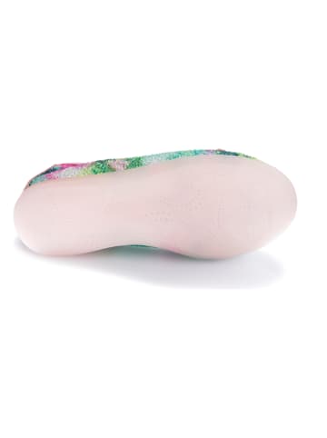 Pablosky Spangenballerinas in Grün/ Rosa