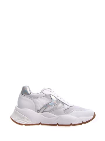 Voile Blanche Sneakers in Silber/ Weiß