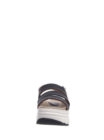Voile Blanche Skórzane sandały w kolorze czarnym