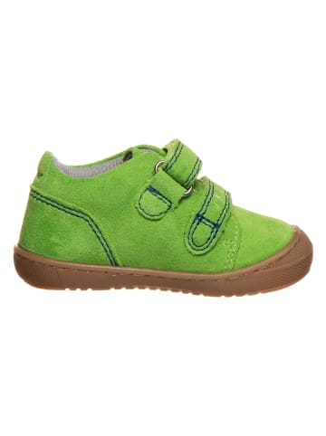 Richter Shoes Skórzane sneakersy w kolorze zielonym