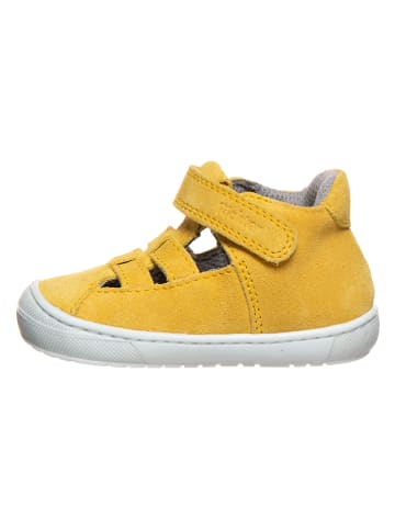 Richter Shoes Skórzane półsandały w kolorze żółtym