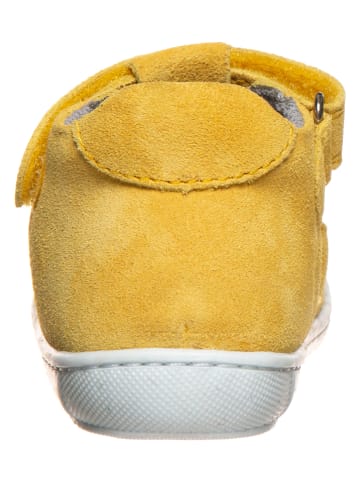 Richter Shoes Leder-Halbsandalen in Gelb