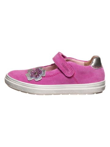 Richter Shoes Leren ballerina's met bandje roze