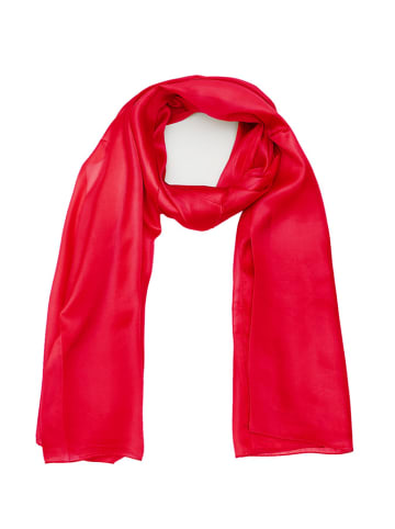 Made in Silk Jedwabny szal w kolorze czerwonym - 190 x 110 cm