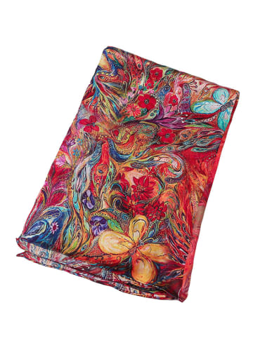 Made in Silk Jedwabny szal ze wzorem - (D)170 x (S)50 cm