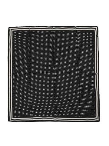 Made in Silk Jedwabna chusta w kolorze czarnym ze wzorem - 90 x 90 cm
