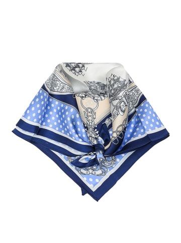 Made in Silk Zijden doek blauw/meerkleurig - (L)50 x (B)50 cm