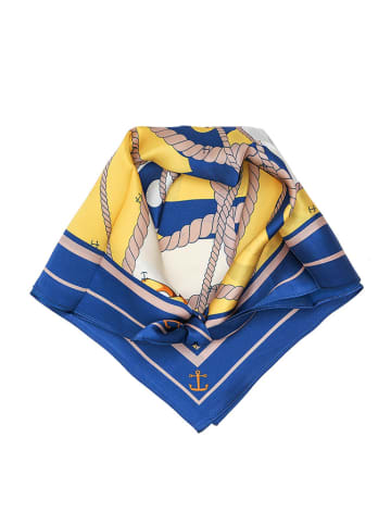 Made in Silk Zijden sjaal geel/meerkleurig - (L)50 x (B)50 cm