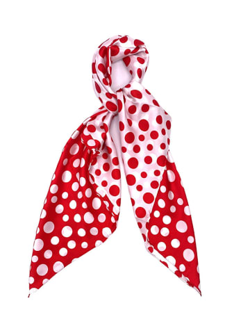 Made in Silk Zijden sjaal rood/meerkleurig - (L)90 x (B)90 cm