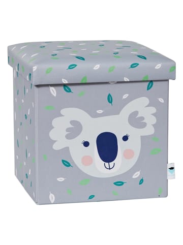 STORE IT Kruk met opbergruimte "Koala" grijs - (B)35 x (H)35 x (D)35 cm