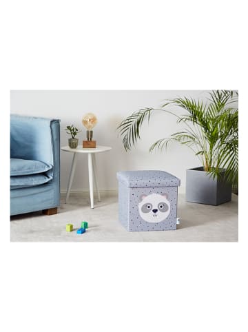 STORE IT Aufbewahrungshocker "Panda" in Grau - (B)35 x (H)35 x (T)35 cm