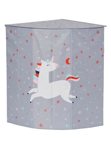 STORE IT Wäschekorb "Einhorn" in Grau - (B)35 x (H)50 x (T)35 cm
