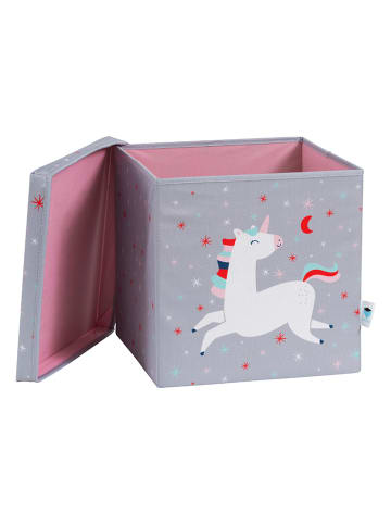 STORE IT Ordnungsbox "Einhorn" in Grau - (B)33 x (H)33 x (T)33 cm