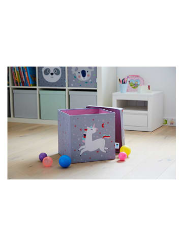 STORE IT Ordnungsbox "Einhorn" in Grau - (B)33 x (H)33 x (T)33 cm