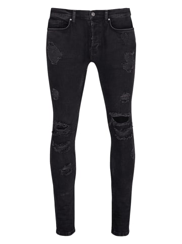 Tigha Dżinsy - Skinny fit - w kolorze antracytowym