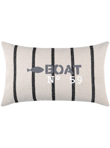 STOF France Kussen "Pampellone" beige/zwart - (L)50 x (B)30 cm