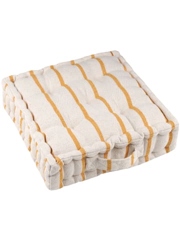 STOF France Vloerkussen "St Tropez" beige/geel - (L)45 x (B)45 cm