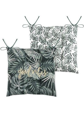 STOF France Zitkussen "Vibes" groen - (L)40 x (B)40 cm