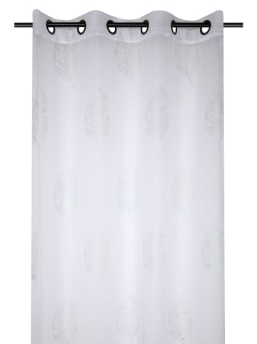 STOF France Ösenvorhang "Vibes" in Weiß/ Grün - (L)260 x (B)140 cm