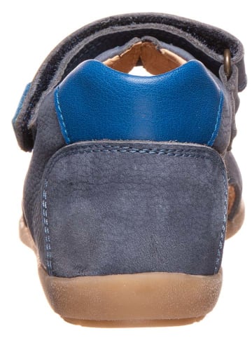 BO-BELL Skórzane sandały w kolorze niebieskim