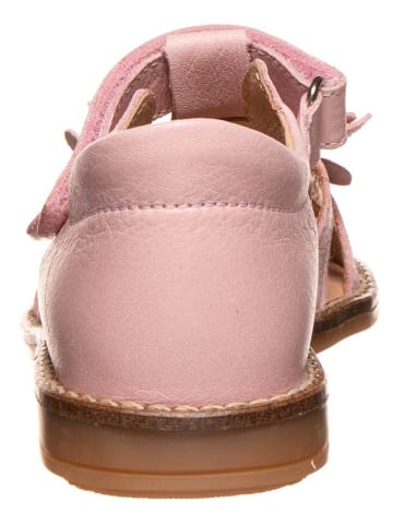 BO-BELL Skórzane sandały w kolorze jasnoróżowym