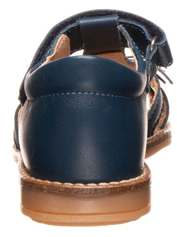 BO-BELL Skórzane sandały w kolorze granatowym