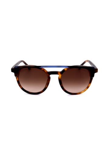 Carolina Herrera Damskie okulary przeciwsłoneczne w kolorze niebiesko-brązowym