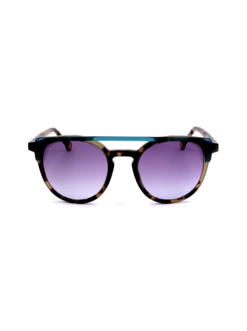 Carolina Herrera Damskie okulary przeciwsłoneczne w kolorze fioletowym ze wzorem