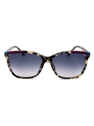 Carolina Herrera Dameszonnebril zwart/beige/donkerblauw