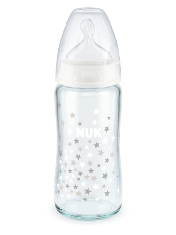 NUK Babyflasche "First Choice+" in Grau/ Weiß - 240 ml