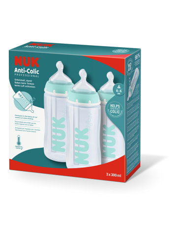 NUK 4tlg. Babyflaschen-Set "Anti Colic Professional" in Türkis