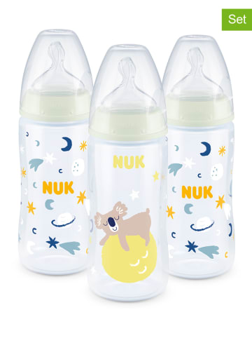 NUK 3-delige babyflessenset "First Choice+" meerkleurig