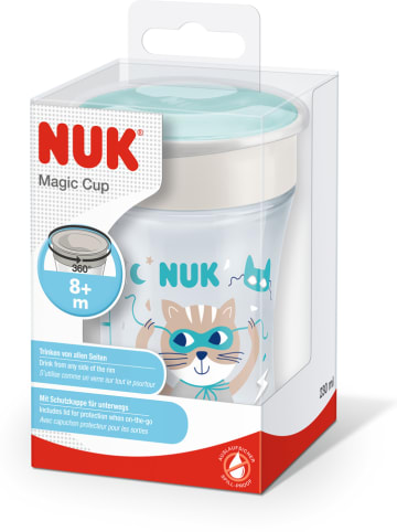 NUK Trinklernbecher "Magic Cup" in Weiß/ Türkis - 230 ml