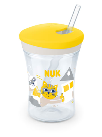 NUK Drinkleerbeker "Action Cup" geel/grijs - 230 ml