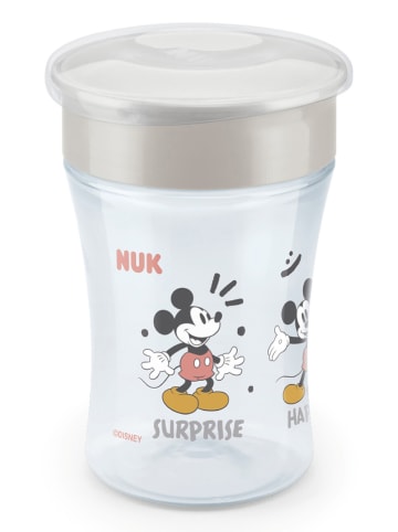 NUK Kubek "Magic Cup - Mickey Mouse" w kolorze szarym do nauki picia - 230 ml