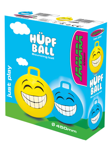Jamara Hüpfball "Smile" in Gelb - Ø 45 cm - ab 3 Jahren