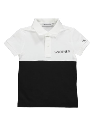 Calvin Klein Poloshirt zwart/wit